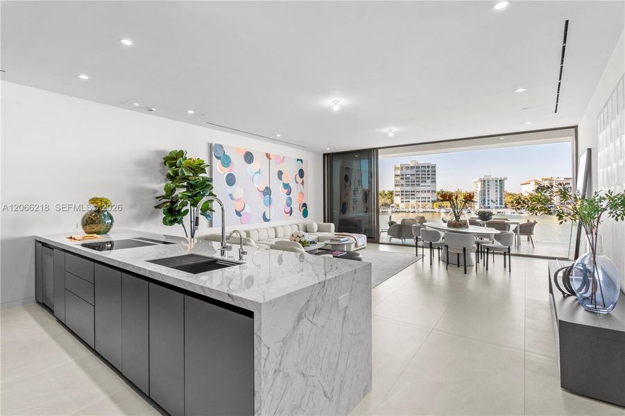 Furnished interior view inside a new home in , Miami (Image 24).