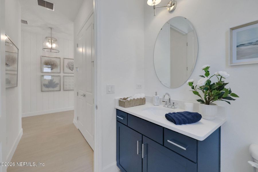 Furnished interior view inside a new home in , Flagler Beach (Image 36).