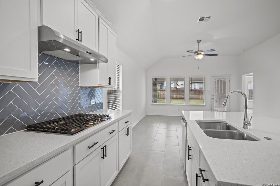 Furnished interior view inside a new home in The Parklands, Schertz (Image 12). Furnished interior view inside a new home in The Parklands, Schertz (Image 12).