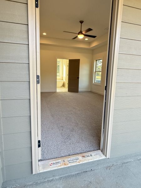 Exterior details and patio area of a home in The Reserve at Reidsboro, Williamson (Image 19).