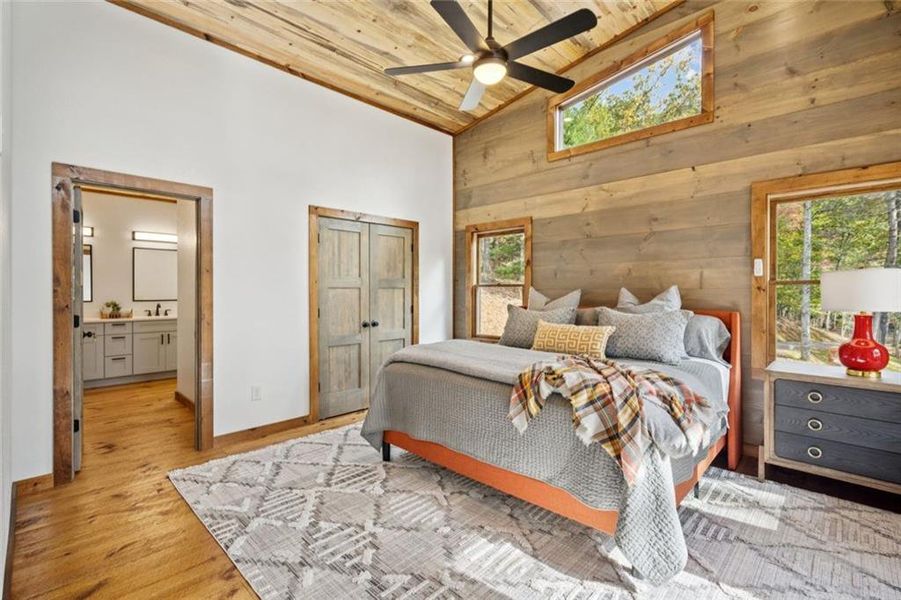 Furnished interior view inside a new home in , Mineral Bluff (Image 33).