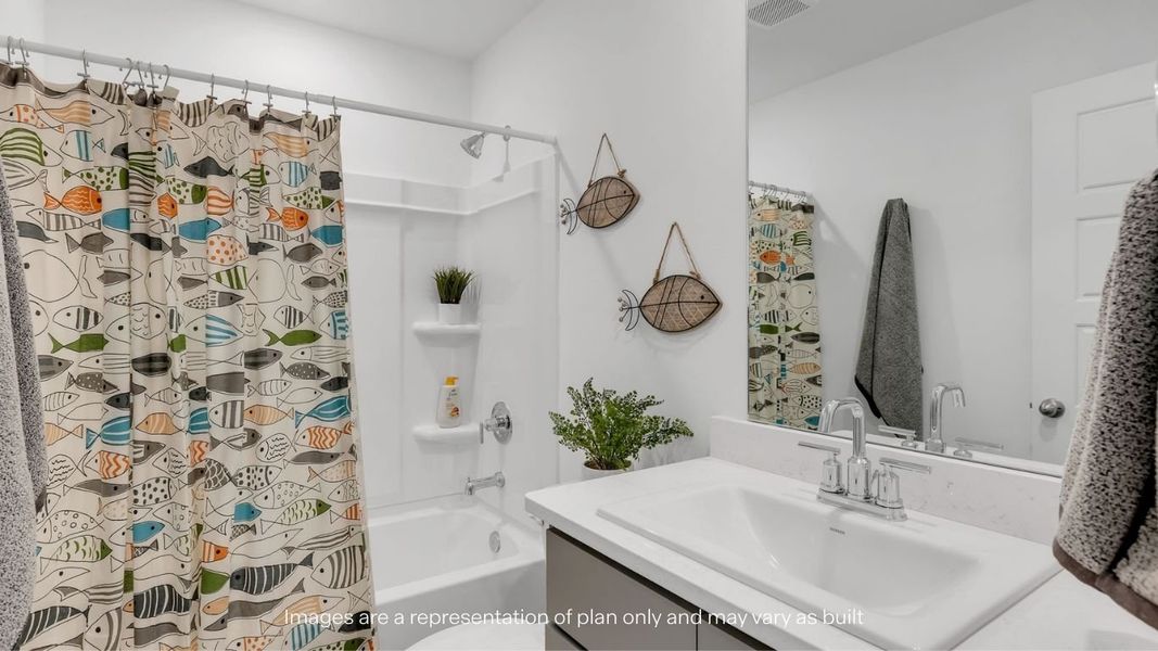 Furnished interior view inside a new home in Viridian, Lubbock (Image 29).