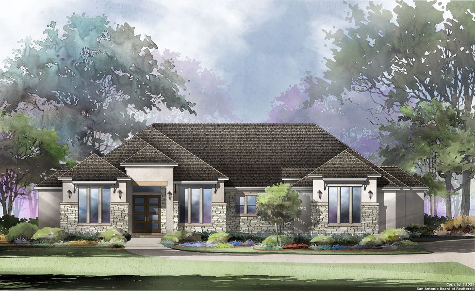 Front exterior of a home in the George's Ranch community, located in Boerne, TX (Image 16).