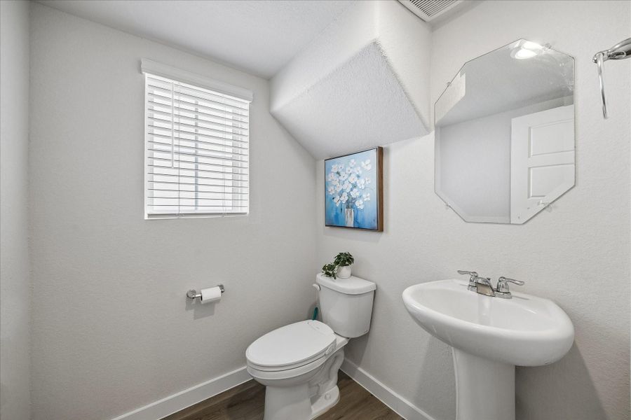 Furnished interior view inside a new home in Dunvale Village - Townhome Collection, Houston (Image 19).