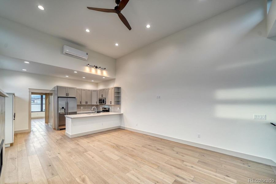 Living Room to Kitchen -Open floor plan