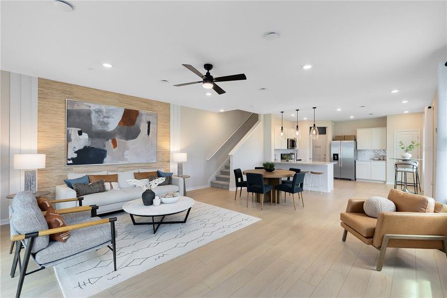 Furnished interior view inside a new home in , Sanford (Image 6).