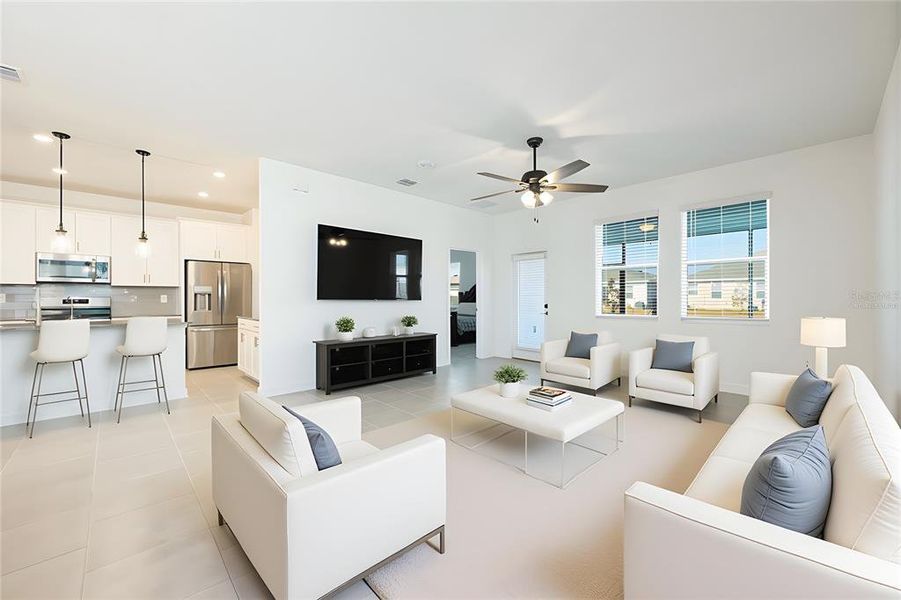 Furnished interior view inside a new home in Tohoqua, Kissimmee (Image 19).