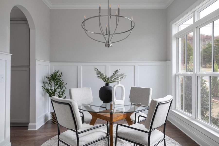 Furnished interior view inside a new home in Heritage Walk, Chattanooga (Image 3).