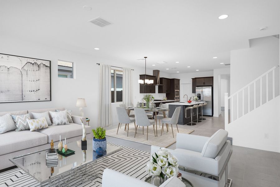 Representative furnished interior of a home built from the Winsor by Taylor Morrison in Stonehaven Discovery Collection, Glendale (Image 6).