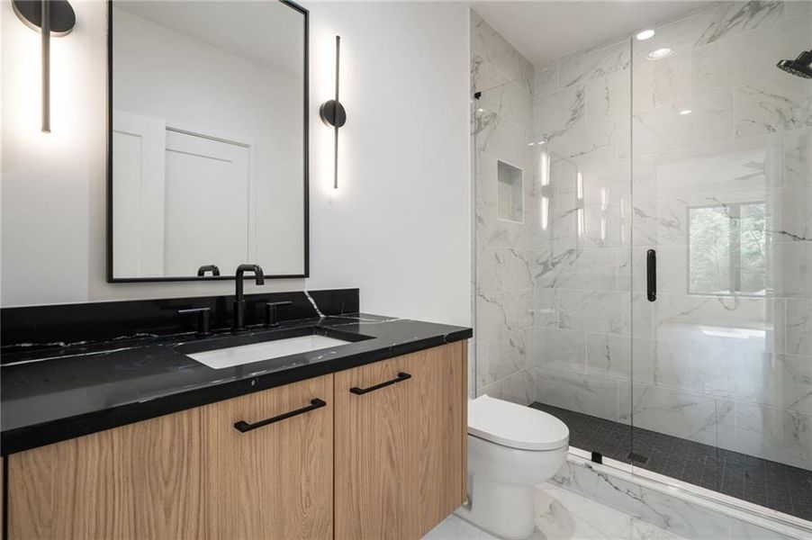 Furnished interior view inside a new home in , Atlanta (Image 37).