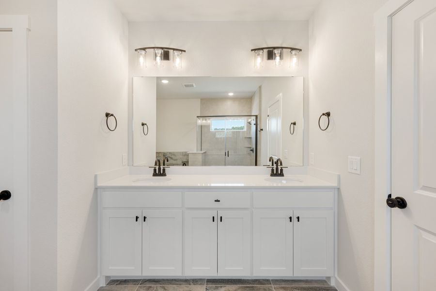 Furnished interior view inside a new home in Willow Grove Single-Family Homes, Melissa (Image 15).