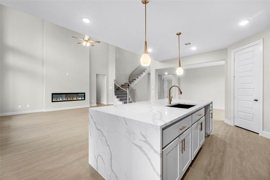 Furnished interior view inside a new home in Brookewater, Rosenberg (Image 5).