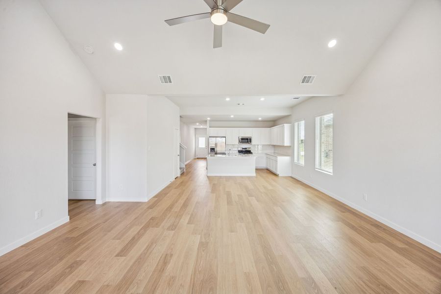 Open First Floor in the Stanley II home plan by Trophy Signature Homes – REPRESENTATIVE PHOTO