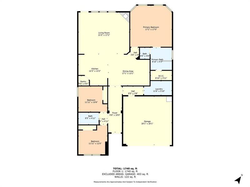 2D floor plan layout of this home in Renaissance, Waco, TX (Image 4).