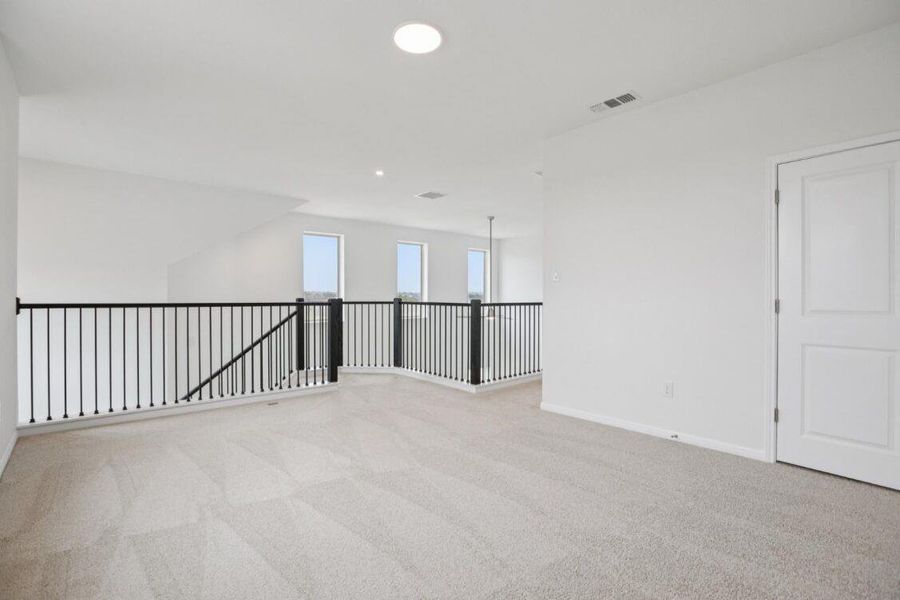 Spacious, unfurnished interior of a new home in Saddle Ridge at Wildhorse Ranch, Manor (Image 12). Spacious, unfurnished interior of a new home in Saddle Ridge at Wildhorse Ranch, Manor (Image 12).