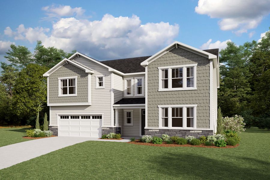Representative exterior photo of a completed home built from the Yosemite by Mattamy Homes in Magnolia Park, Garner, NC (Image 1). Representative exterior photo of a completed home built from the Yosemite by Mattamy Homes in Magnolia Park, Garner, NC (Image 1).