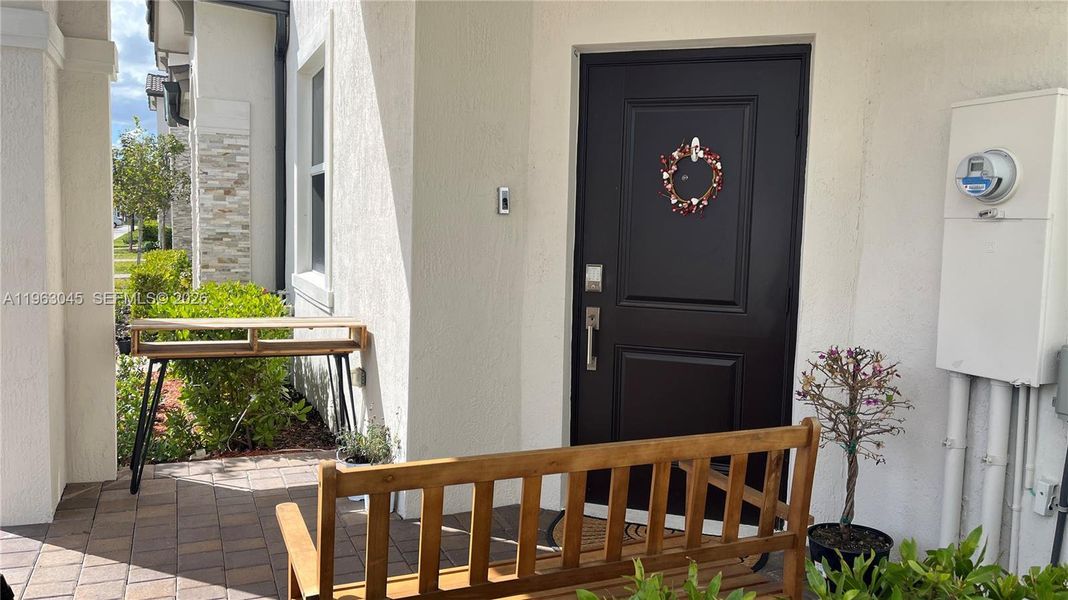 Exterior details and patio area of a home in , Miami (Image 25). Exterior details and patio area of a home in , Miami (Image 25).