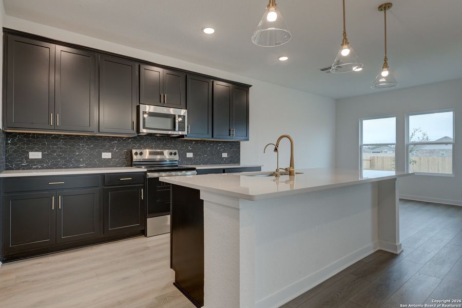 Furnished interior view inside a new home in The Heights at Saddlebrook Ranch 60's, Schertz (Image 8).