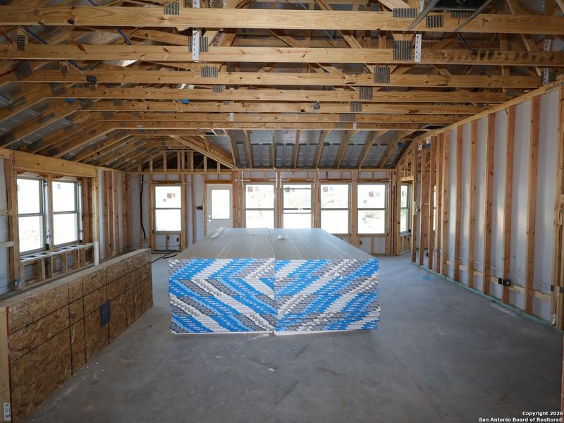 In-progress construction of a new home in Chaparral Ranch, Floresville, TX (Image 30).
