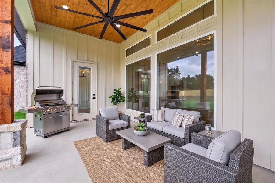 Exterior details and patio area of a home in , Bullard (Image 4). Exterior details and patio area of a home in , Bullard (Image 4).