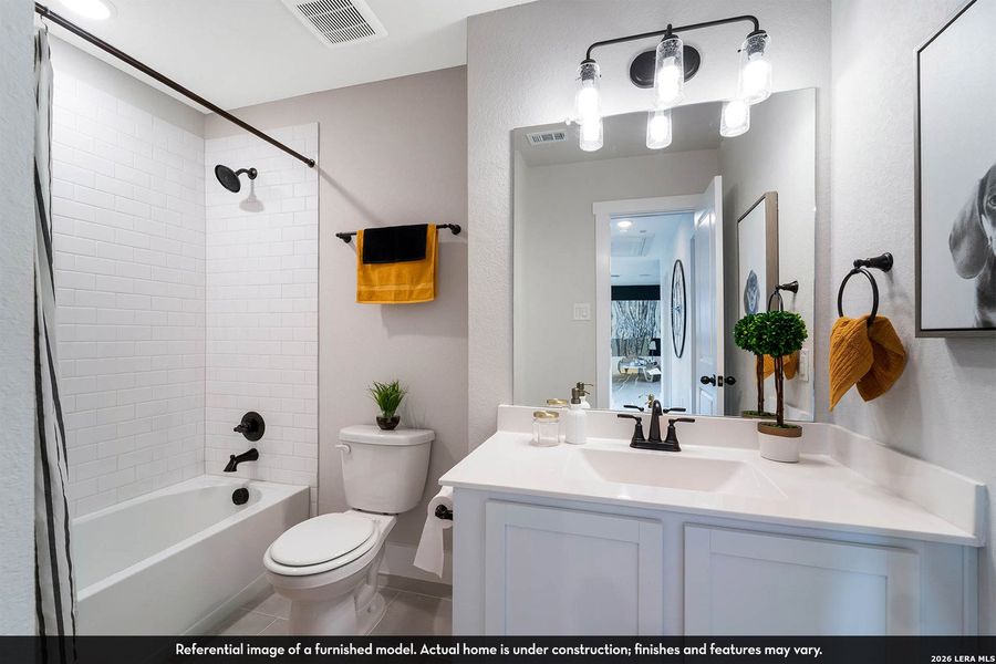 Furnished interior view inside a new home in Hennersby Hollow, San Antonio (Image 23).