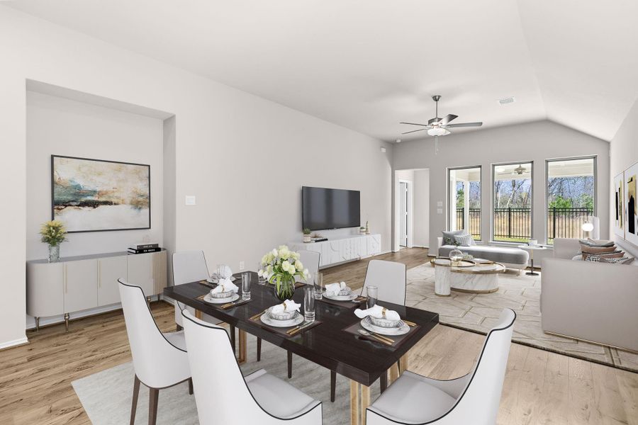 Furnished interior view inside a new home in Grand Central Park, Conroe (Image 10). Furnished interior view inside a new home in Grand Central Park, Conroe (Image 10).