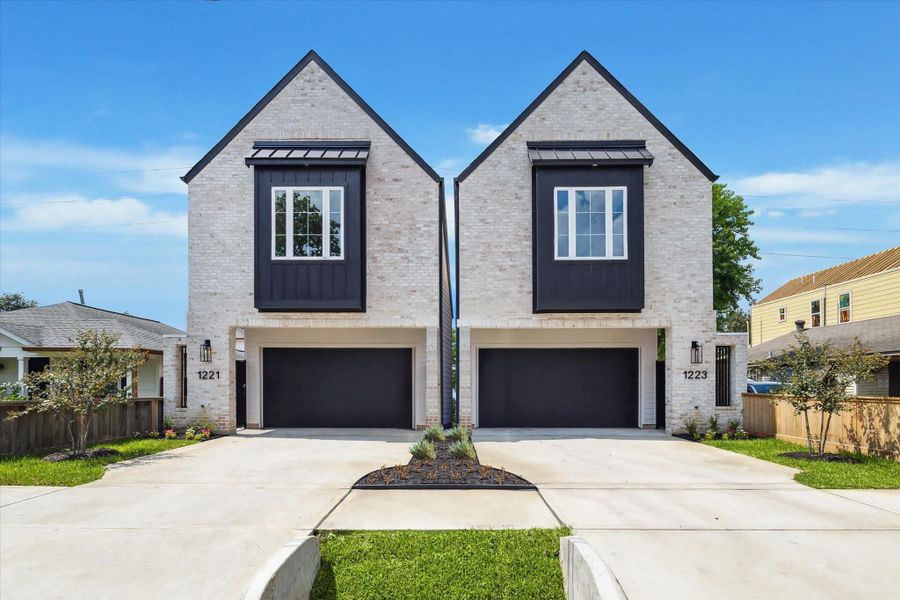 Front exterior of a new home in , Houston, TX, highlighting curb appeal (Image 24).