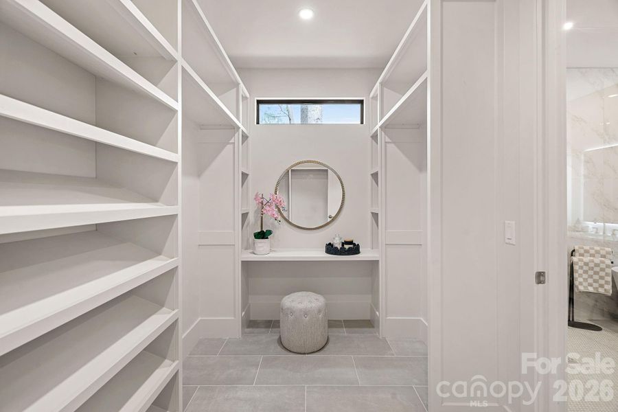 Primary closet Primary closet