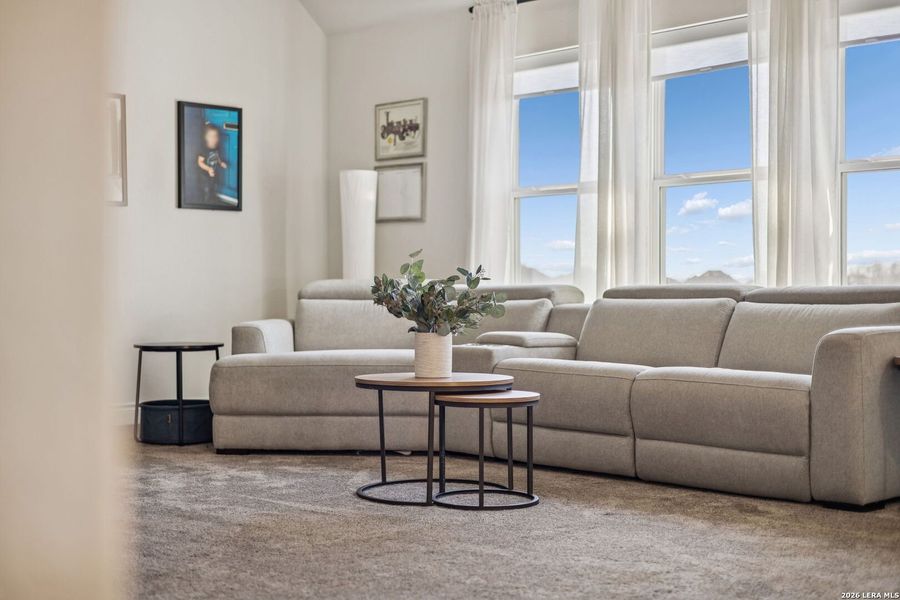 Furnished interior view inside a new home in Davis Ranch, San Antonio (Image 14). Furnished interior view inside a new home in Davis Ranch, San Antonio (Image 14).