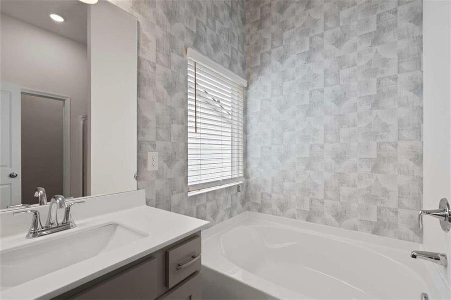 Furnished interior view inside a new home in Walden Park - The Retreat, Jonesboro (Image 12).