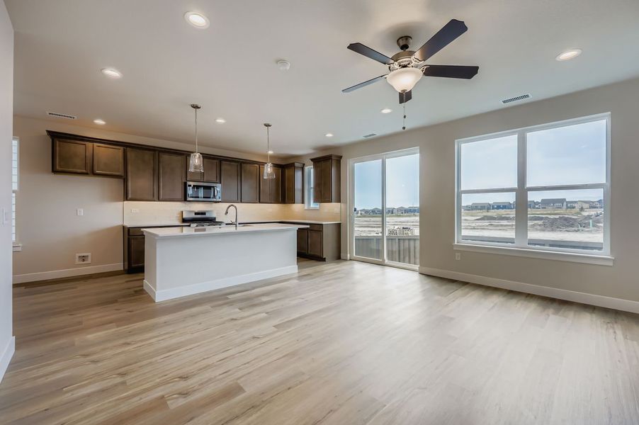 Furnished interior view inside a new home in Sterling Ranch 40s, Colorado Springs (Image 6).