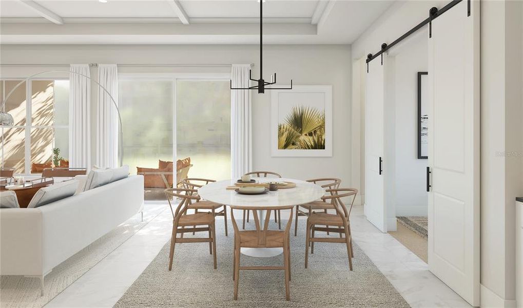 Furnished interior view inside a new home in Eden Preserve, Altamonte Springs (Image 14).