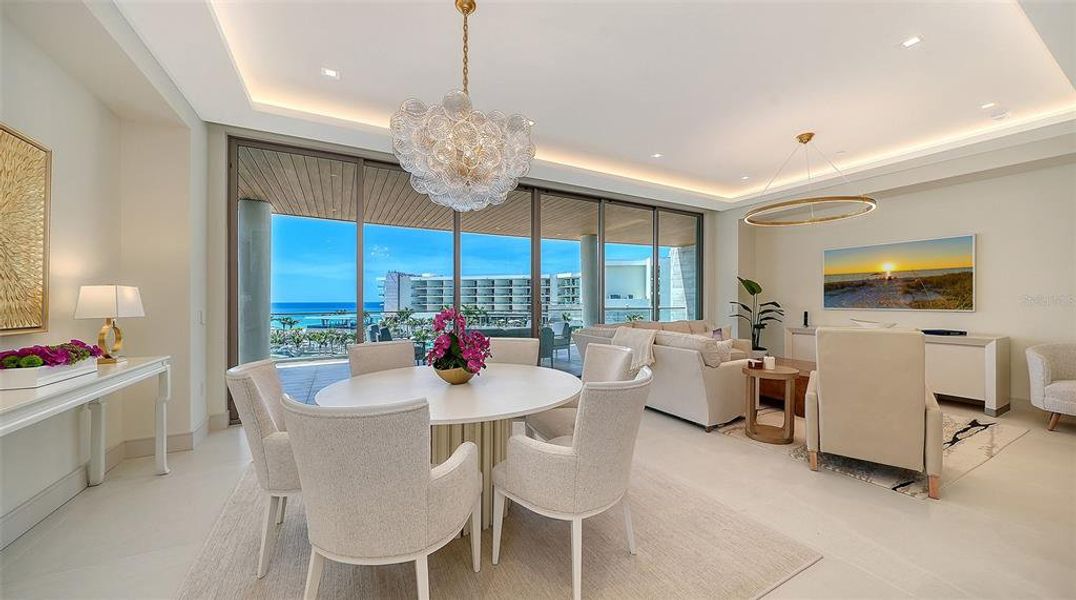 Furnished interior view inside a new home in , Longboat Key (Image 34).