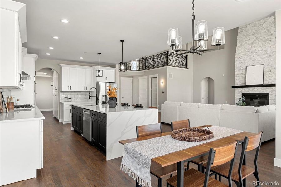 Furnished interior view inside a new home in , Hudson (Image 31).