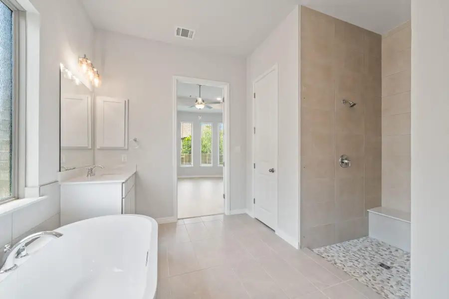Walk-in shower in Primary Bath
