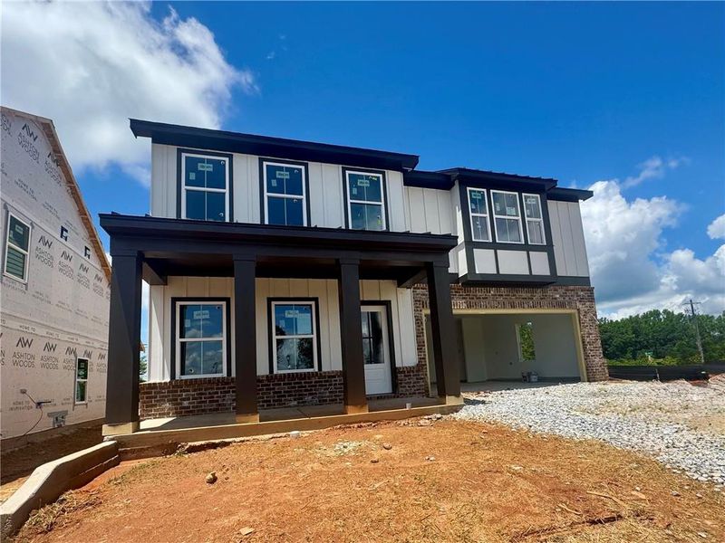 In-progress construction of a new home in Eastlyn Crossing, Flowery Branch, GA (Image 4).