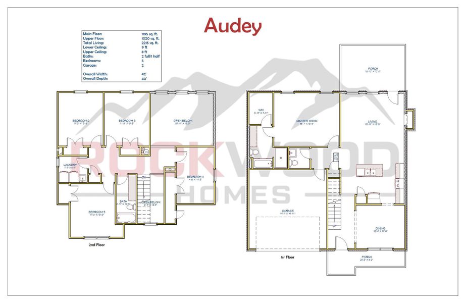 2D floor plan layout of this home in Cherry Fields, Clarksville, TN (Image 2). 2D floor plan layout of this home in Cherry Fields, Clarksville, TN (Image 2).