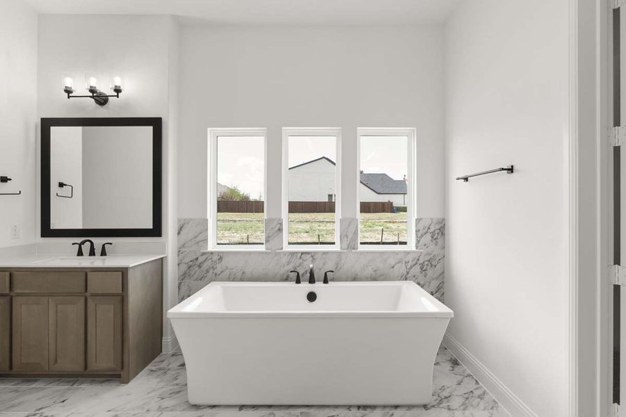 Furnished interior view inside a new home in Nelson Lake, Rockwall (Image 8).