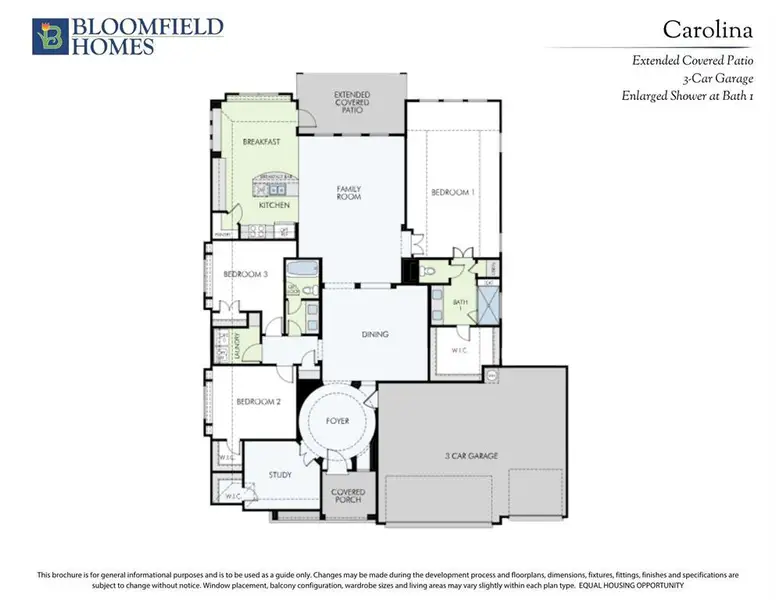 2D floor plan layout of this home in Hampton Park, Glenn Heights, TX (Image 2).