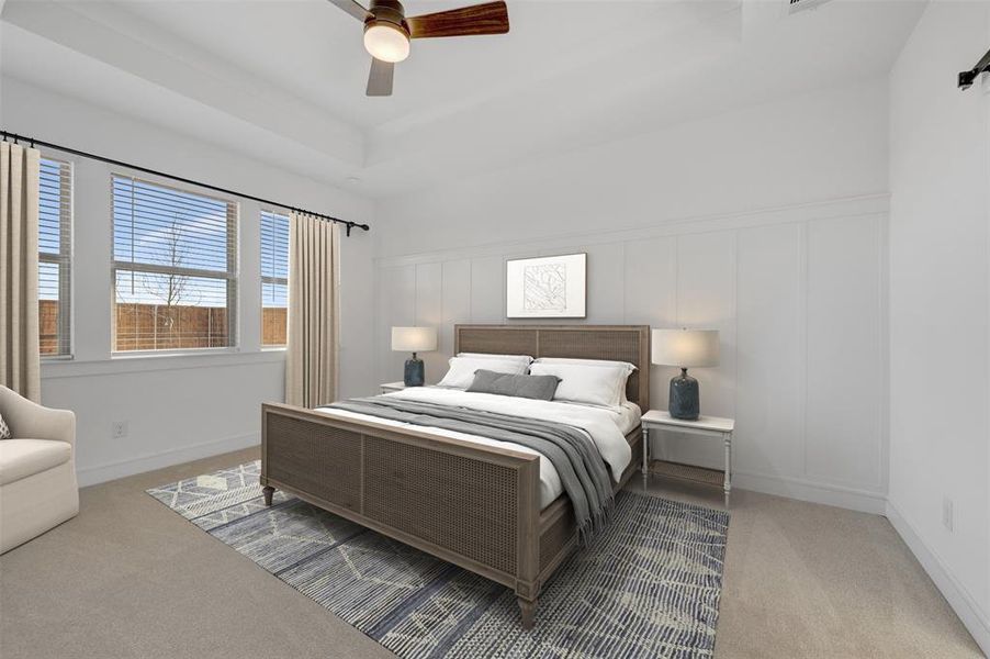 Furnished interior view inside a new home in Timberbrook, Justin (Image 31). Furnished interior view inside a new home in Timberbrook, Justin (Image 31).