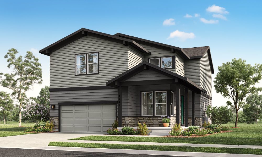 Representative exterior photo of a completed home built from the Twain by Hartford Homes in Prairie Song, Windsor, CO (Image 25). Representative exterior photo of a completed home built from the Twain by Hartford Homes in Prairie Song, Windsor, CO (Image 25).