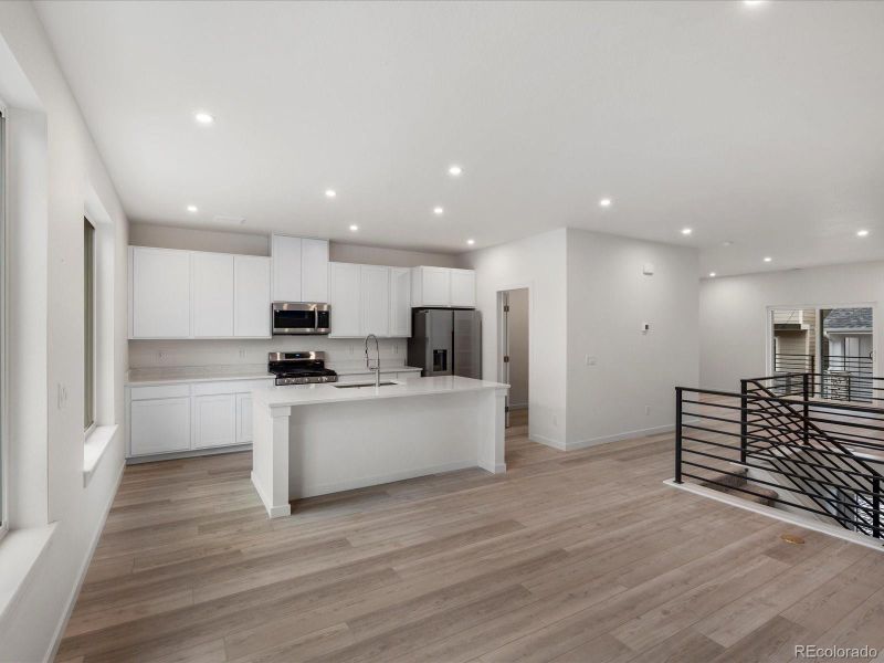 Furnished interior view inside a new home in Victory Ridge, Colorado Springs (Image 5). Furnished interior view inside a new home in Victory Ridge, Colorado Springs (Image 5).