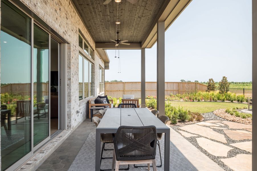 Representative exterior details of a home built from the Fulbright by Tri Pointe Homes in Pecan Ridge, Fulshear (Image 23). Representative exterior details of a home built from the Fulbright by Tri Pointe Homes in Pecan Ridge, Fulshear (Image 23).