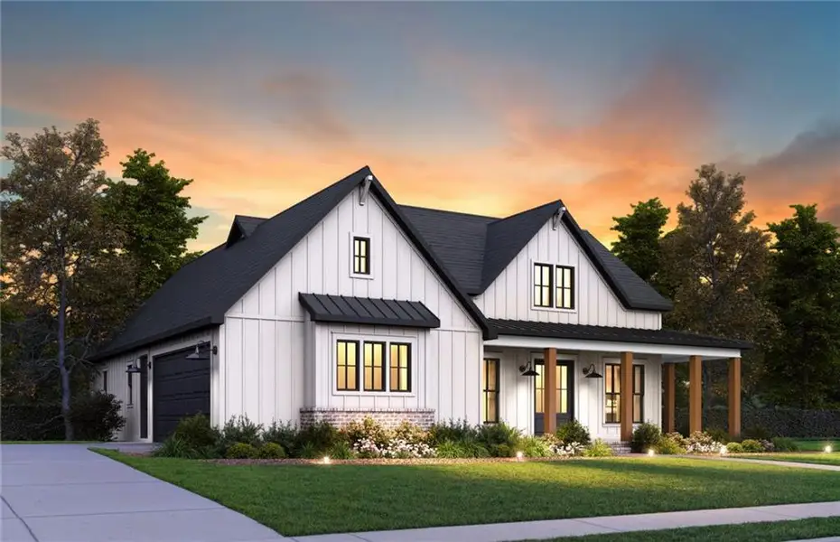 Front exterior of a new home in , Buchanan, GA, highlighting curb appeal (Image 12).