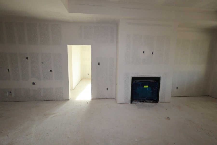 Great room with fireplace - still under construction! Great room with fireplace - still under construction!