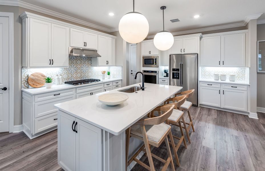 Furnished interior view inside a new home in Avondale at Avenir, Palm Beach Gardens (Image 14).