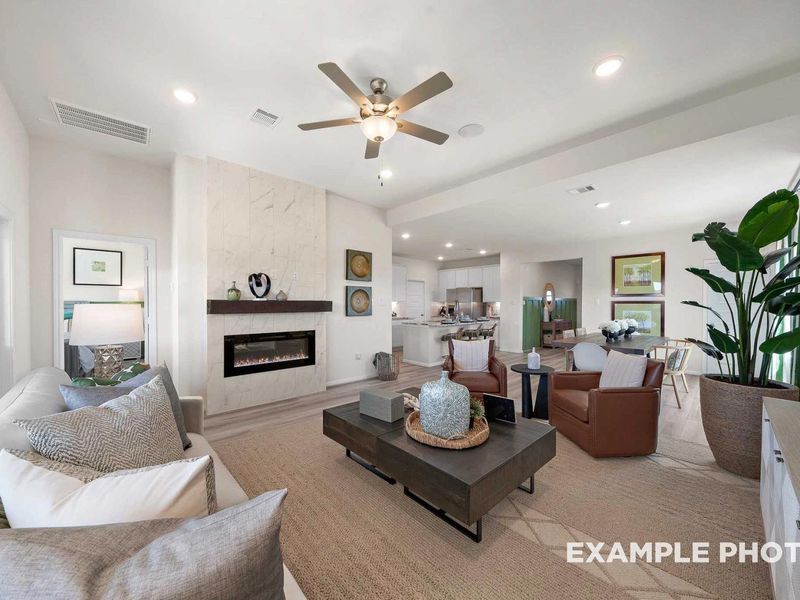 Furnished interior view inside a new home in Enclave at Newport, Crosby (Image 2). Furnished interior view inside a new home in Enclave at Newport, Crosby (Image 2).