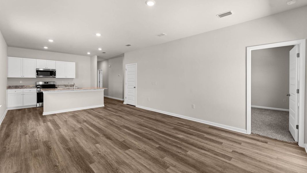 Representative unfurnished interior of a home built from the The Poppy by D.R. Horton in Liberty, Panama City (Image 21).