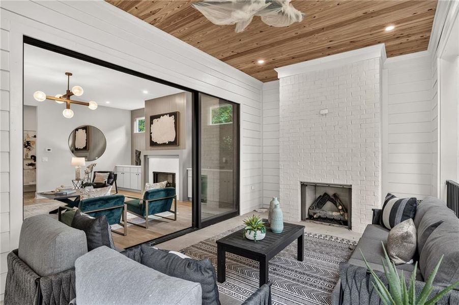 Furnished interior view inside a new home in , Atlanta (Image 31).