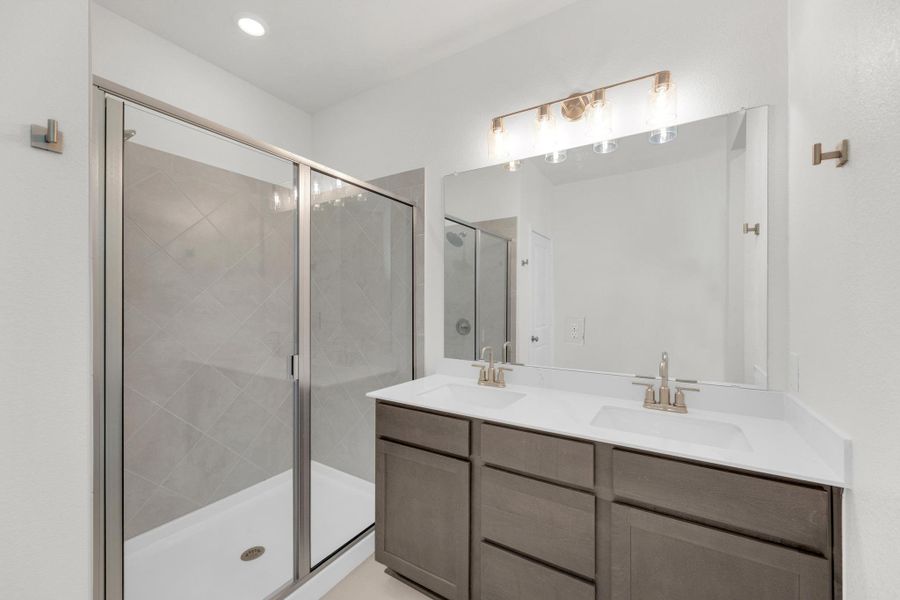 Furnished interior view inside a new home in Retreat at San Gabriel, Georgetown (Image 17).